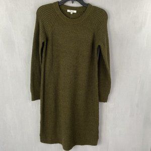 Madewell Curved Hem Sweater Dress